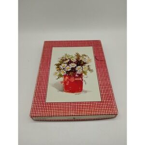 Vintage NOS American Greetings Stationery Set Floral Daisies